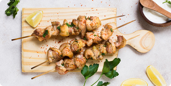 Шашлычки из утки в азиатском стиле