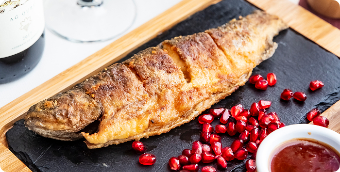 Окунь на гриле