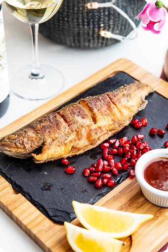 Окунь на гриле